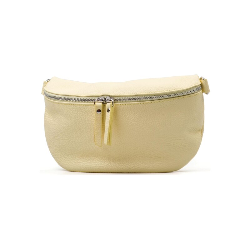 Blaire Kožená crossbody ledvinka Nadine žlutá
