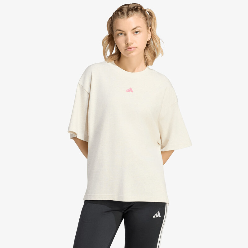 adidas Originals Tričko adidas 3-Stripes Studio T-Shirt Chalk