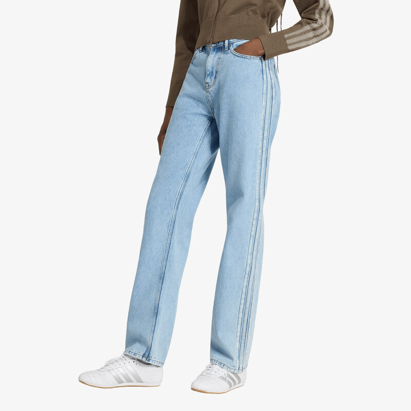 adidas Originals Kalhoty adidas Firebird Mid Rise Straight Denim