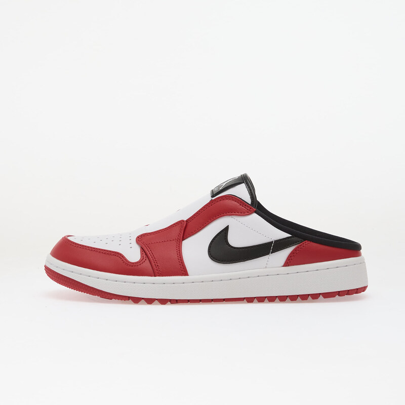 Air Jordan Mule White/ Black-Varsity Red