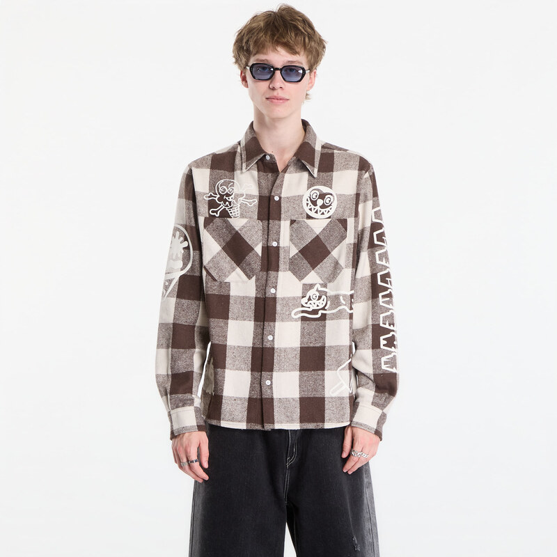 Košile Billionaire Boys Club Icecream Multi Logo Check Ls Shirt