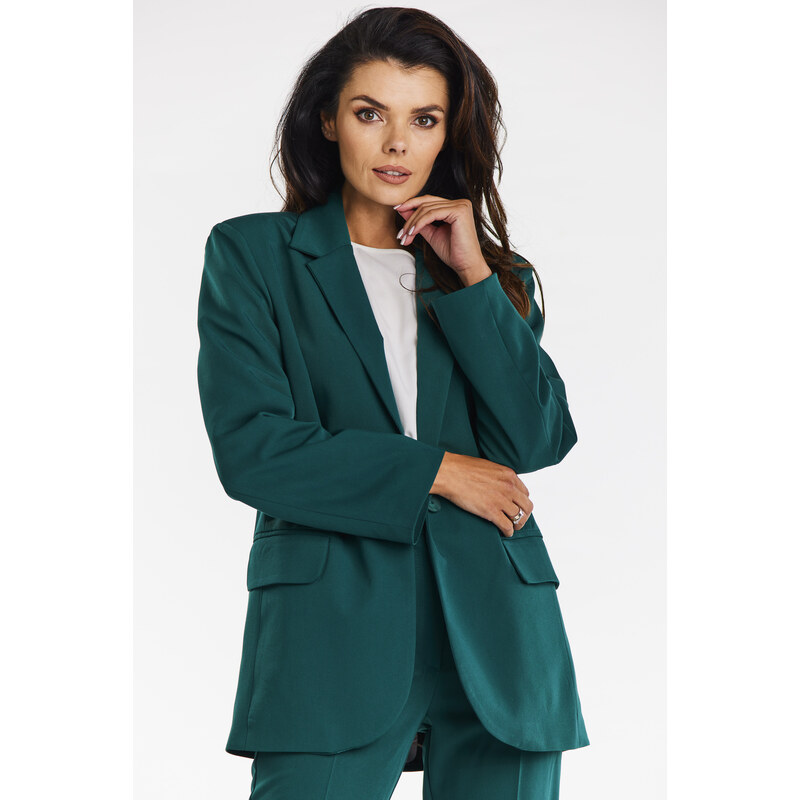 Awama Womans Jacket A676 Bottle Green