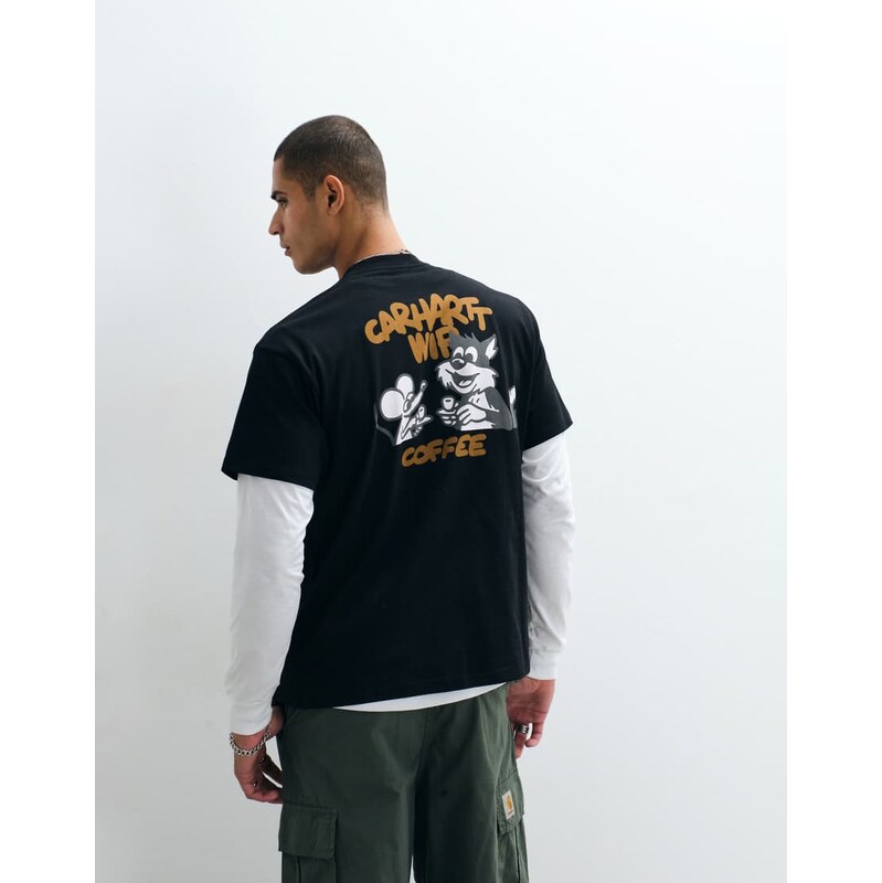 Carhartt WIP coffee break t-shirt in black