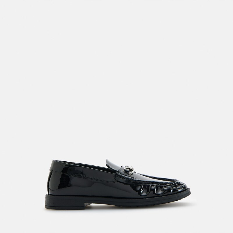 Reserved - Lakované loafers - černý