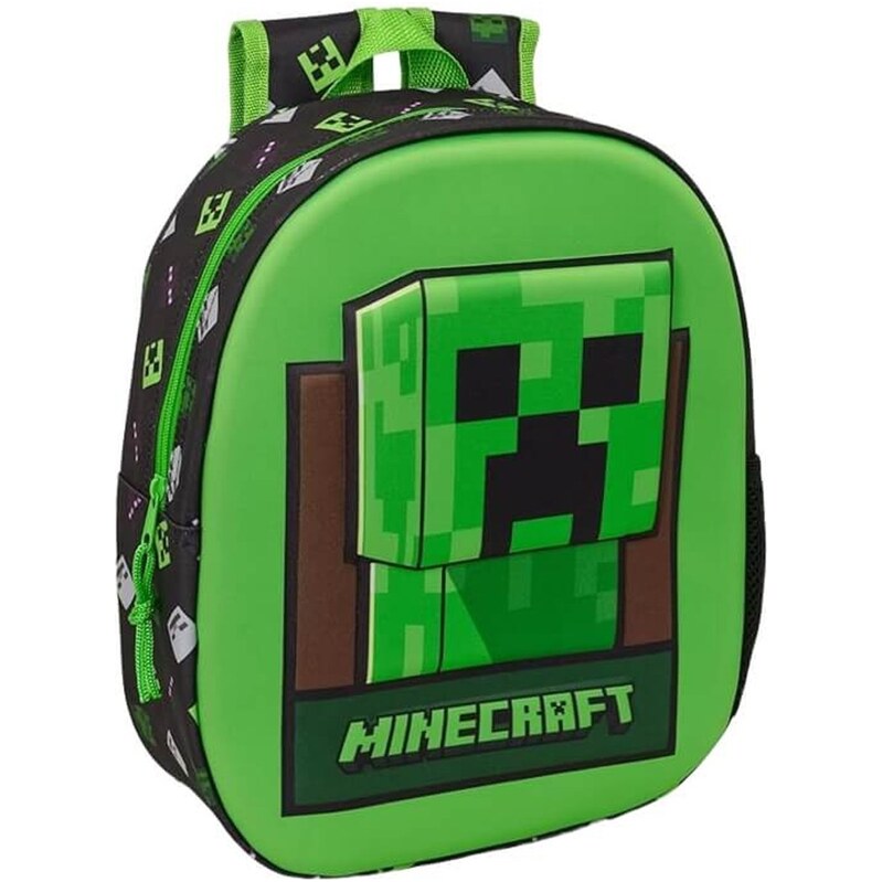 Safta Dětský 3D batoh Minecraft - Creeper