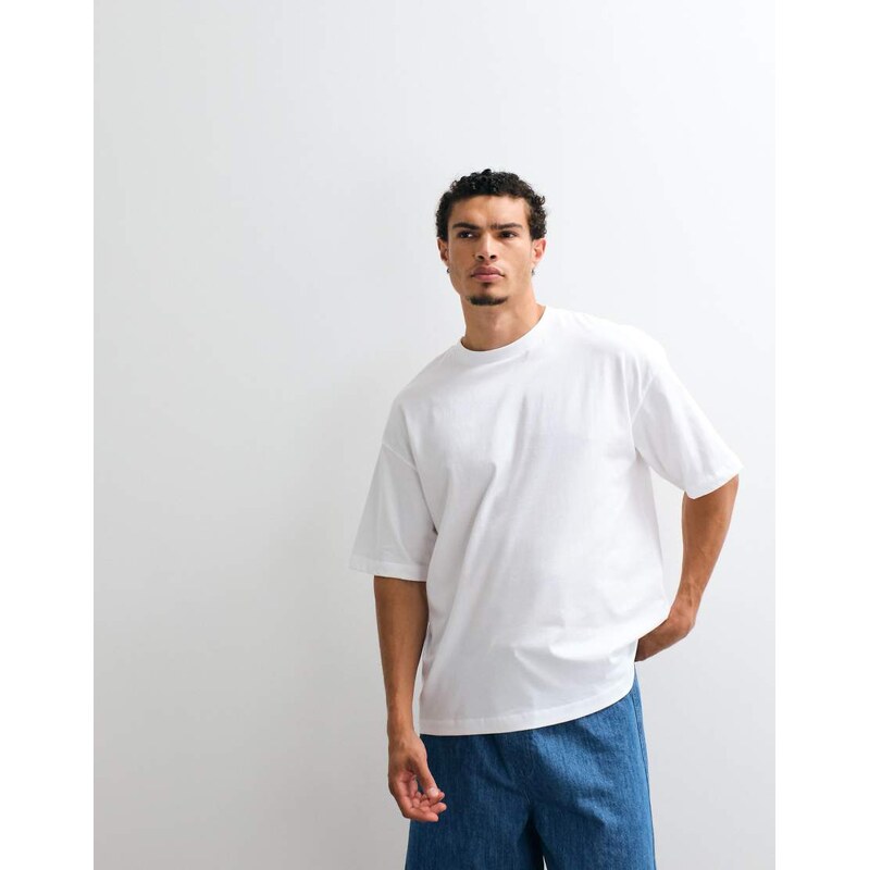 ASOS DESIGN oversized t-shirt with tavern graphic in white