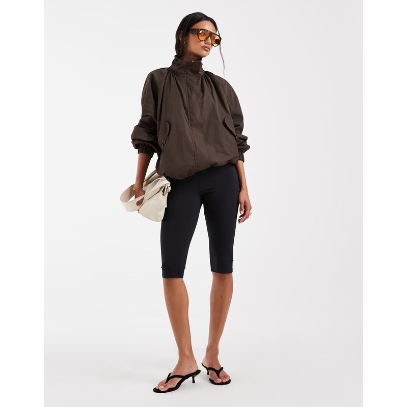 ASOS DESIGN sculpting capris legging in black