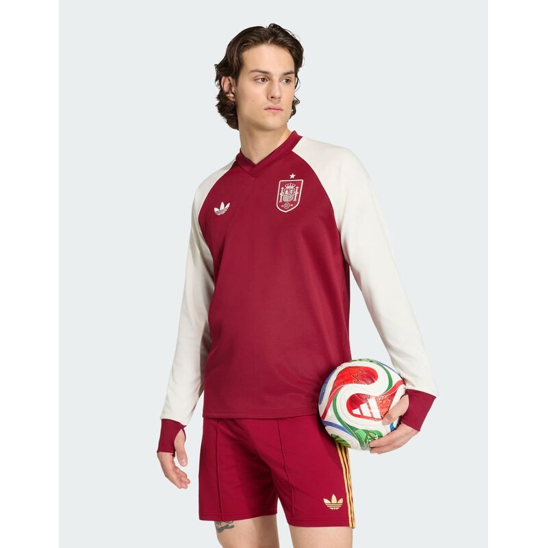 adidas performance Spain 26 away pre match warm top in team coll