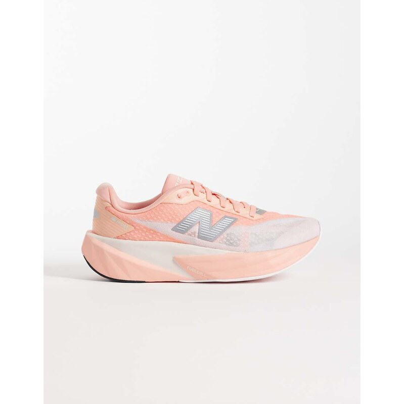 New Balance Fuelcell Rebel v5 womens running trainers in peach