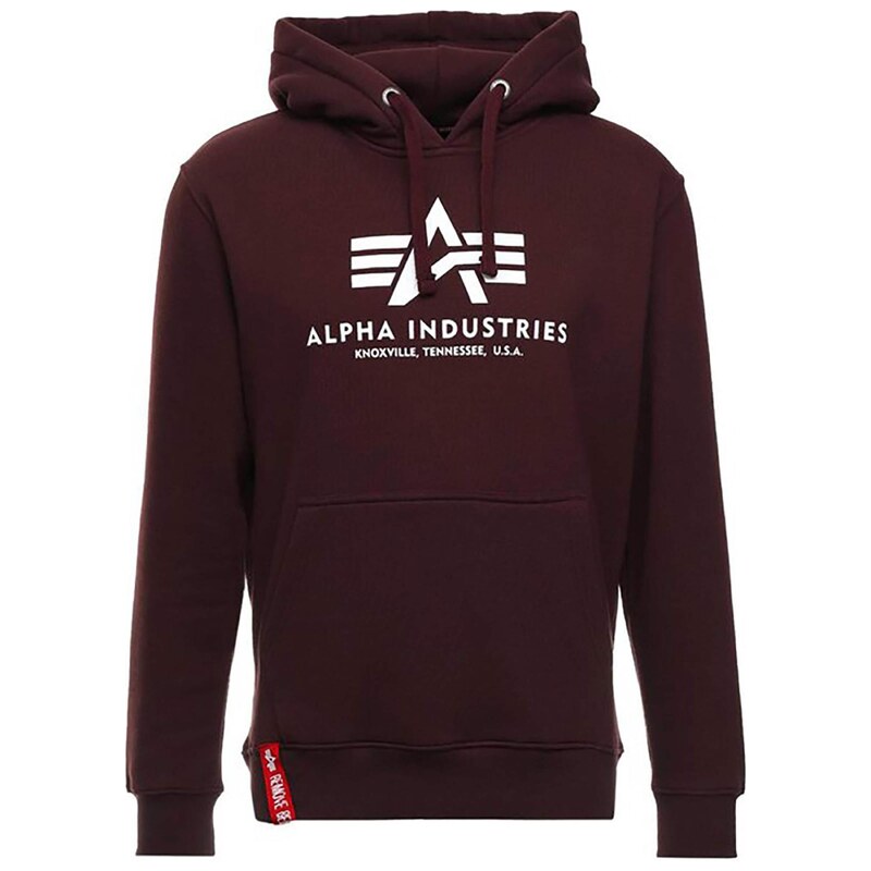 ALPHA INDUSTRIES Mikina Basic krvavě červená