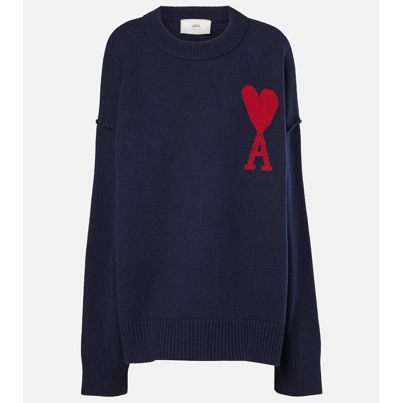 Ami Paris Ami De Cœur wool sweater