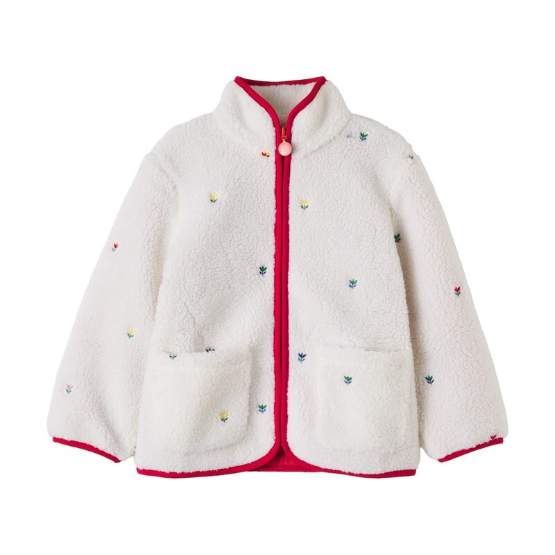 Stella McCartney Kids Embroidered teddy jacket
