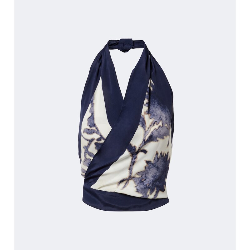 SIR Phillipa floral halterneck top