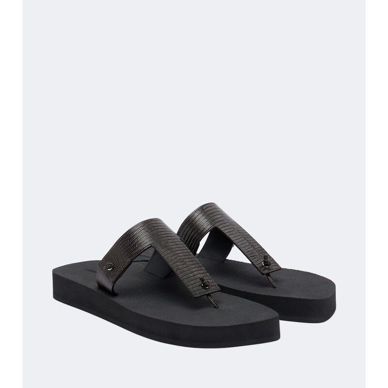 Christen Edge leather thong sandals