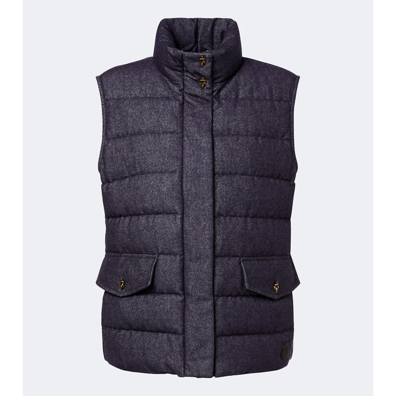 Moncler Bessez denim down vest