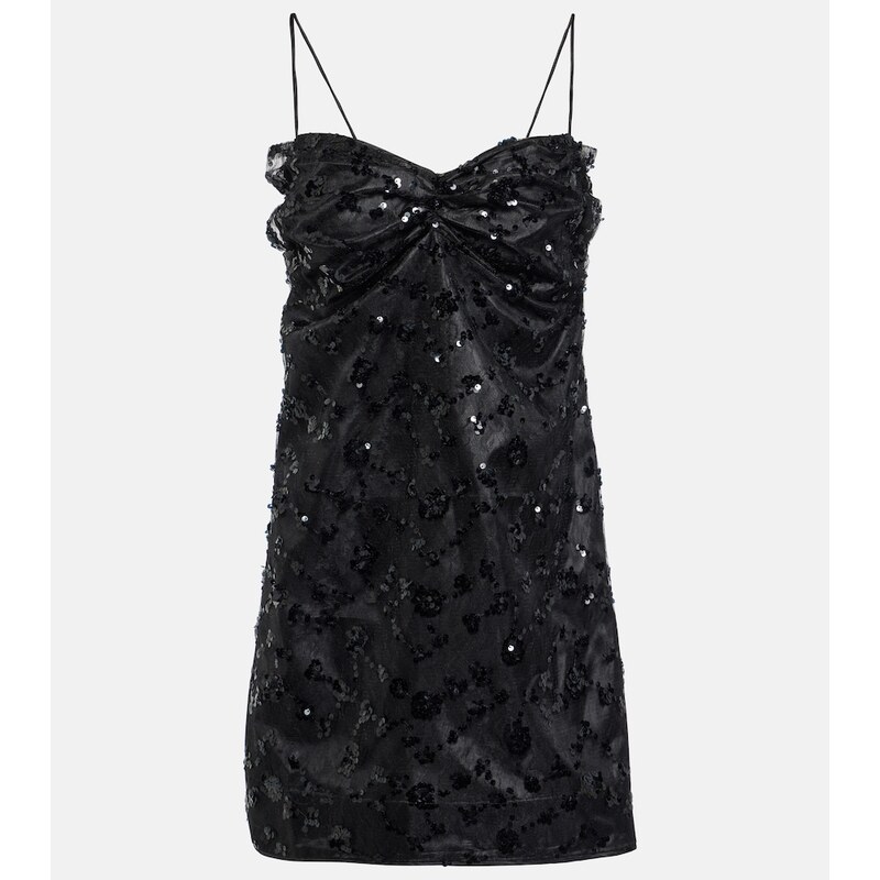 Ganni Sequined lace minidress