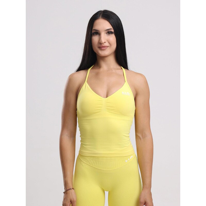 neverover Sportovní top Hue Halter Seamless Top žlutá