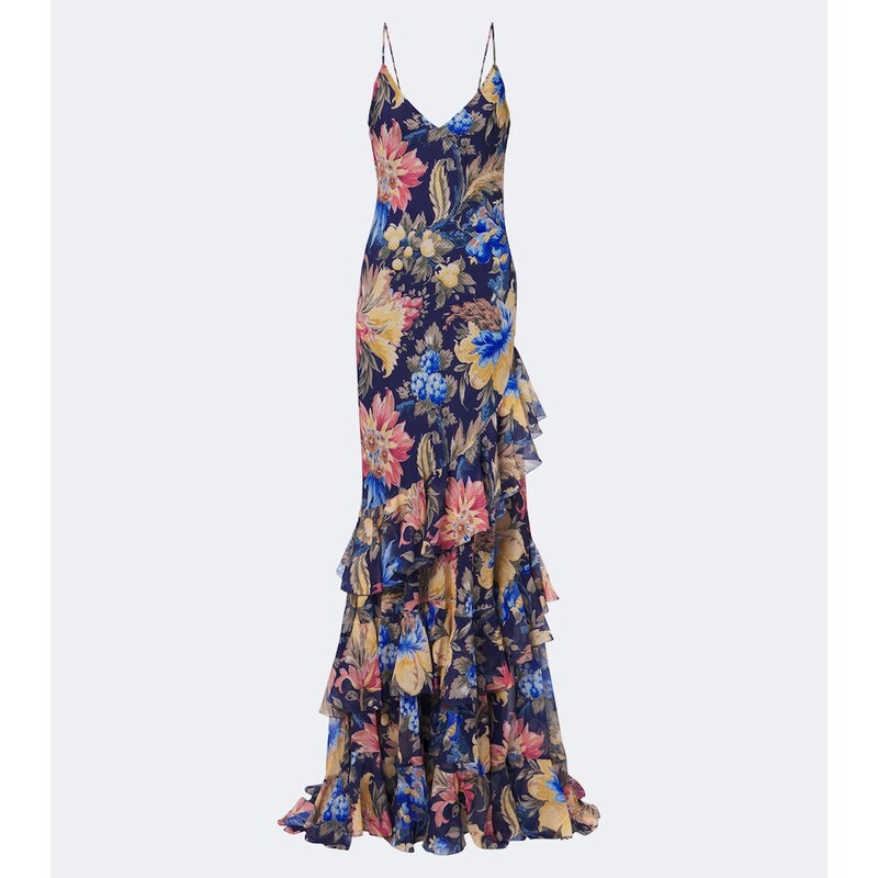 Etro Floral ruffled gown
