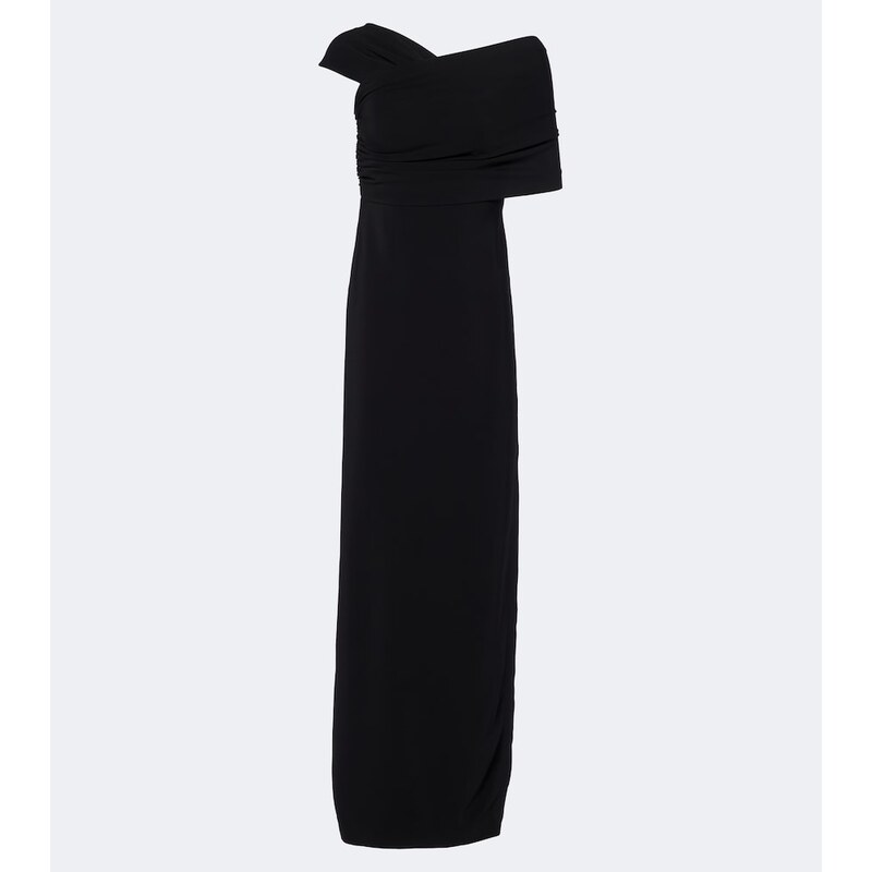 Oscar de la Renta Assymetric crÃªpe gown