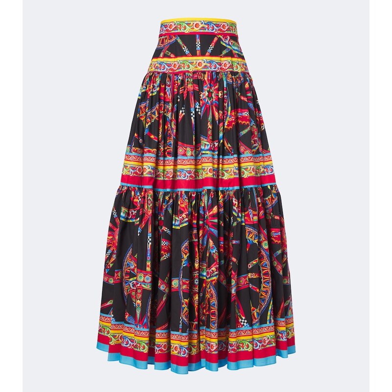 Dolce&Gabbana Carretto cotton maxi skirt