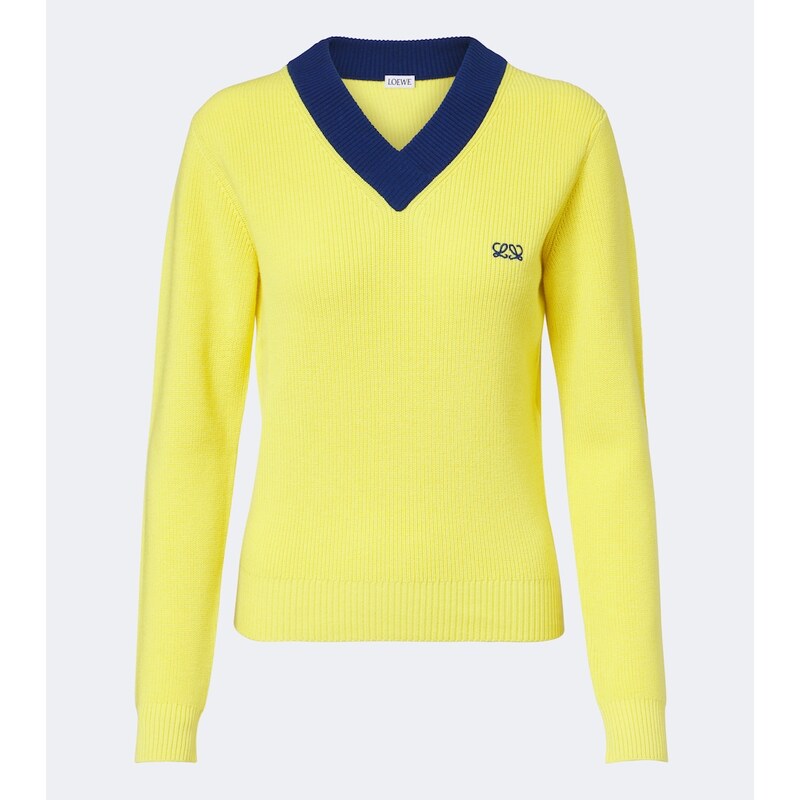 Loewe Double L cotton and wool sweater