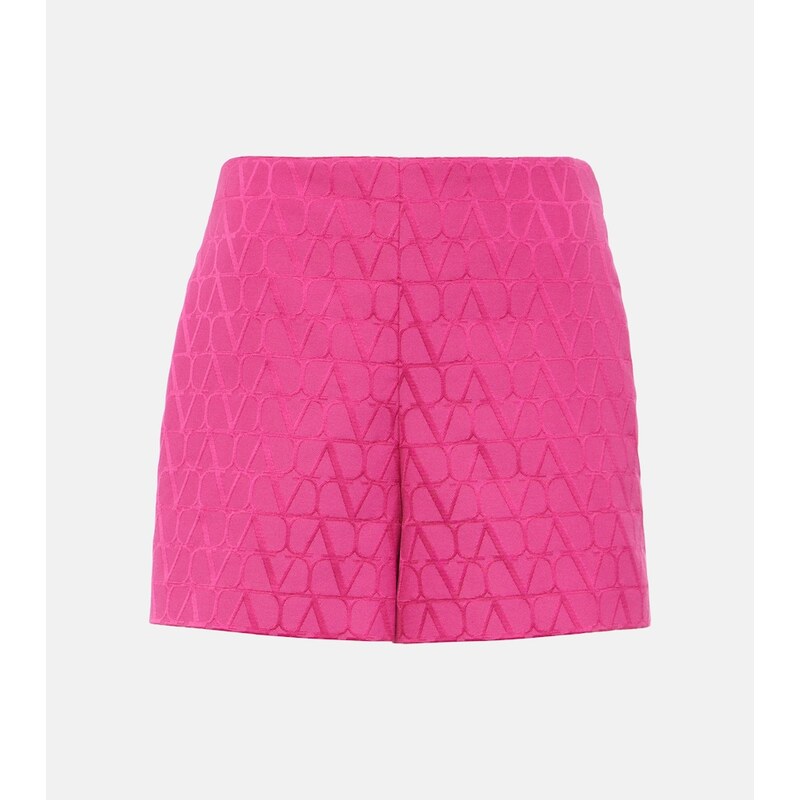 Valentino VLogo cotton-blend shorts