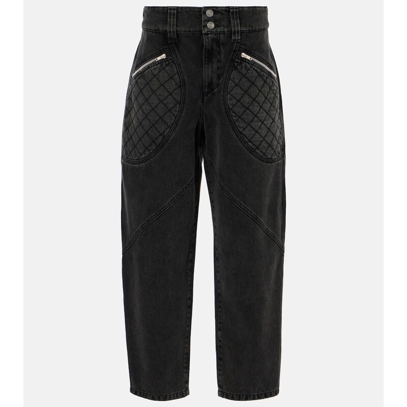 Isabel Marant Catarina panelled tapered jeans