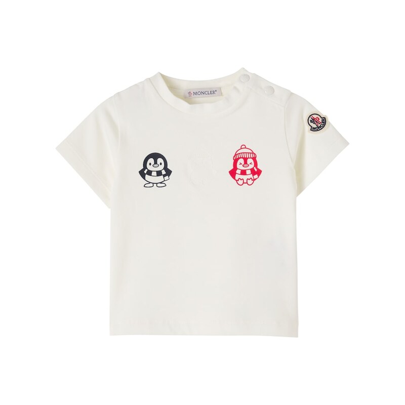 Moncler Enfant Baby printed cotton-blend jersey T-shirt