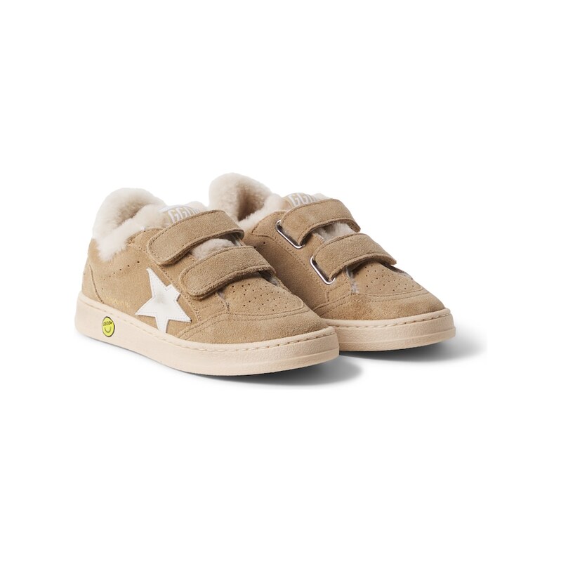 Golden Goose Kids Ball Star suede sneakers