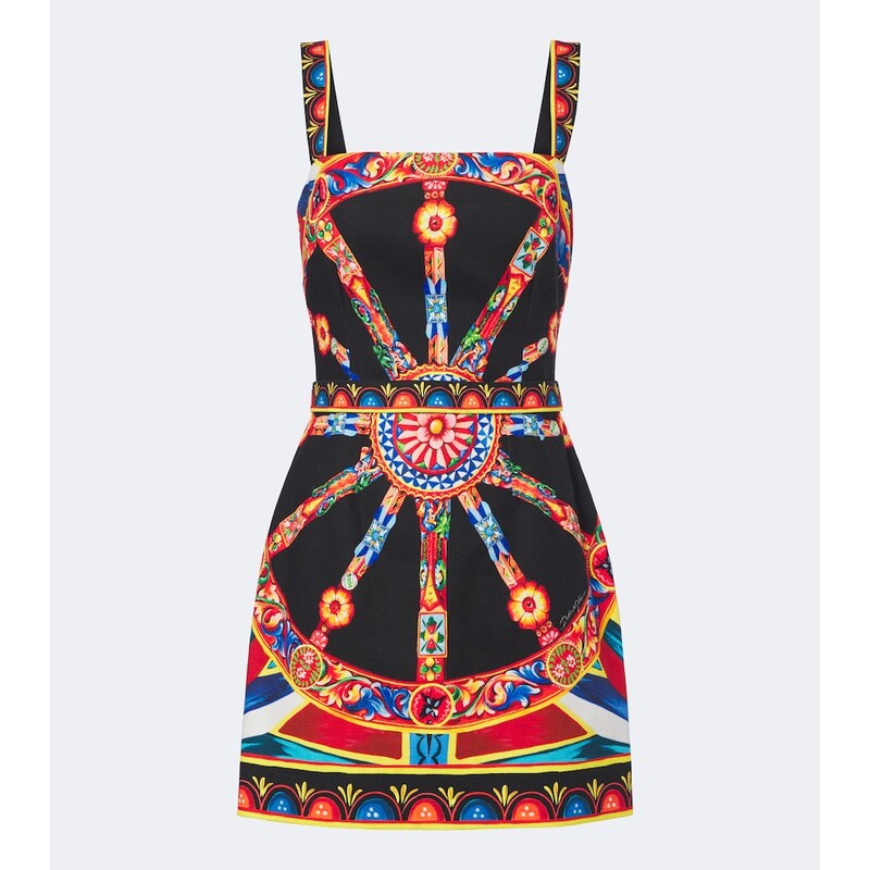 Dolce&Gabbana Carretto cotton poplin minidress