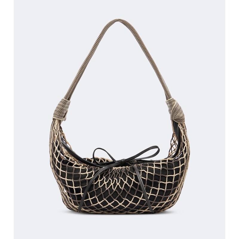 Lemaire Fortune Croissant Small net shoulder bag