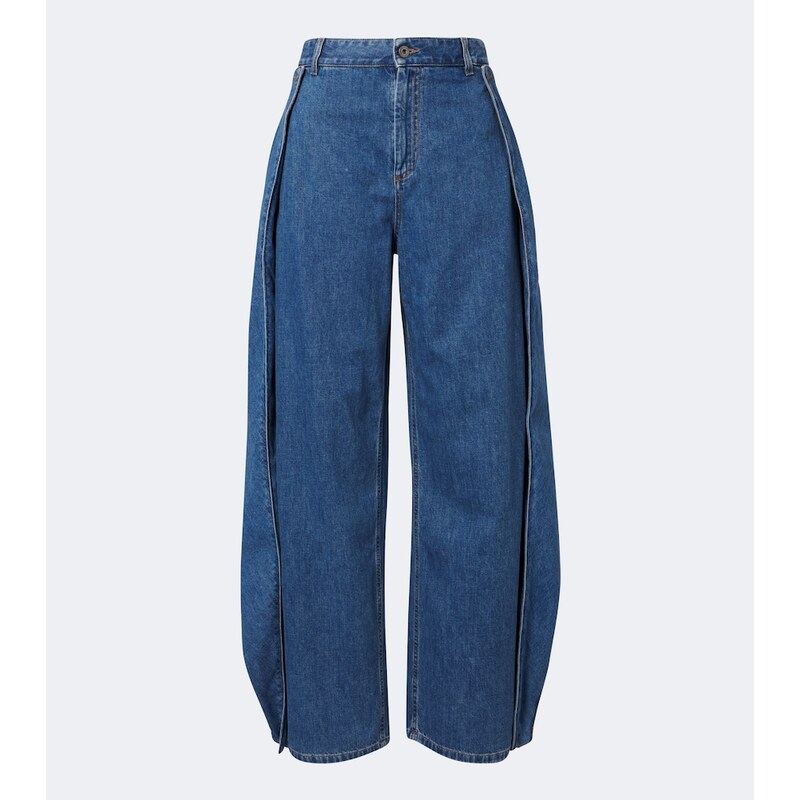 Loewe Ruffled wide-leg jeans