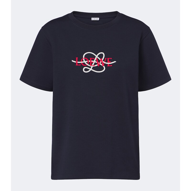 Loewe Logo cotton-blend jersey T-shirt