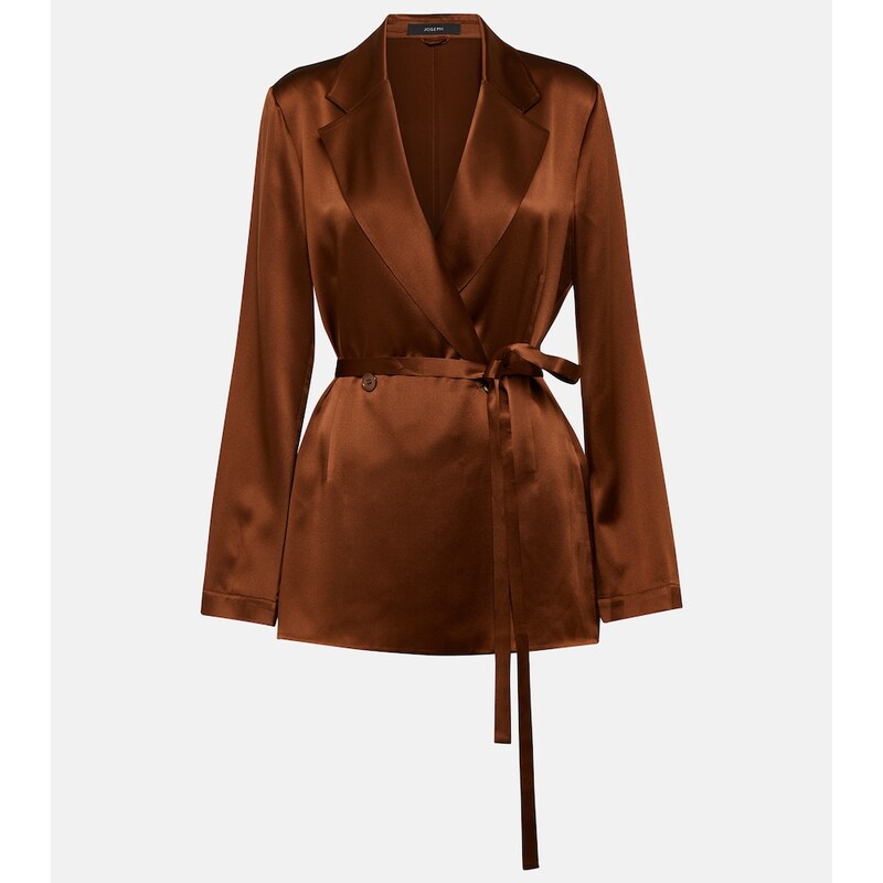 Joseph Joubert satin wrap blazer