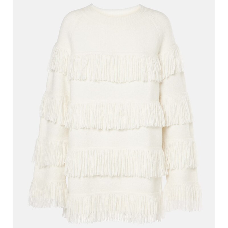 Lisa Yang Agneta fringed cashmere-blend sweater