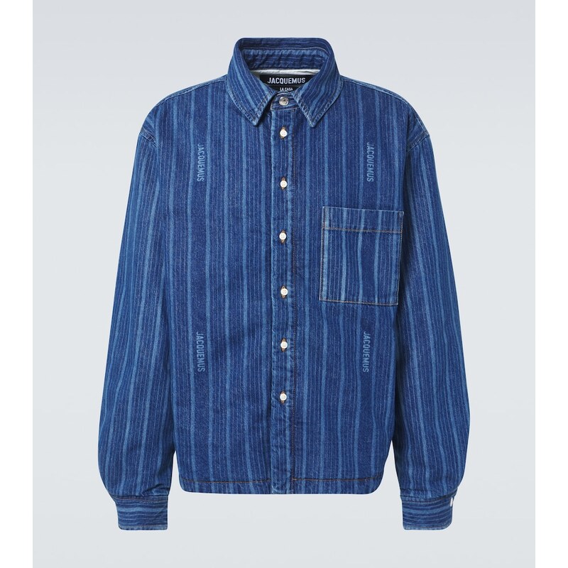 Jacquemus Boulanger striped denim shirt