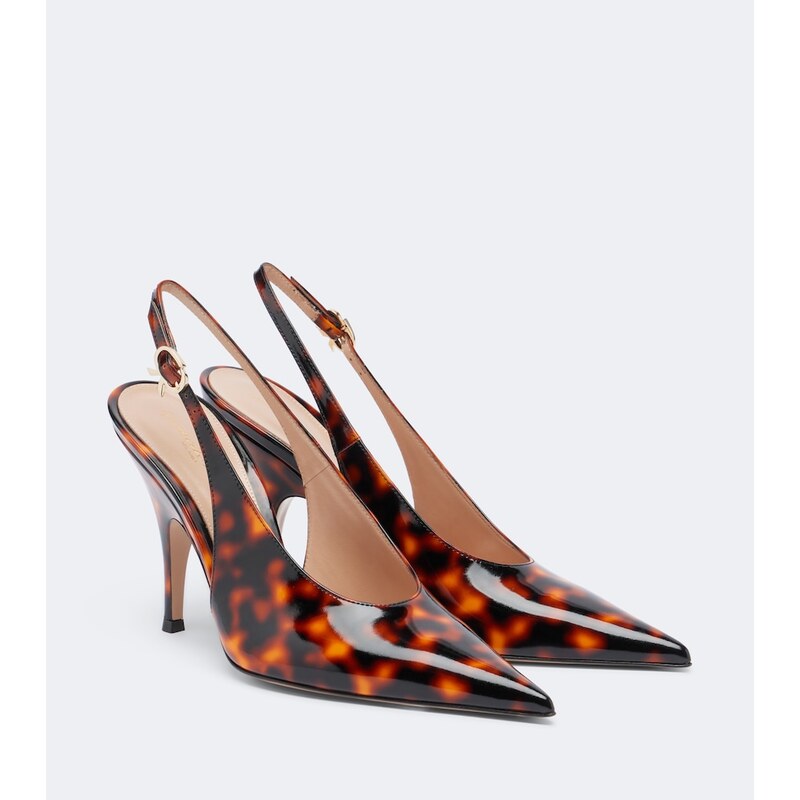 Gianvito Rossi Sofia leather slingback pumps