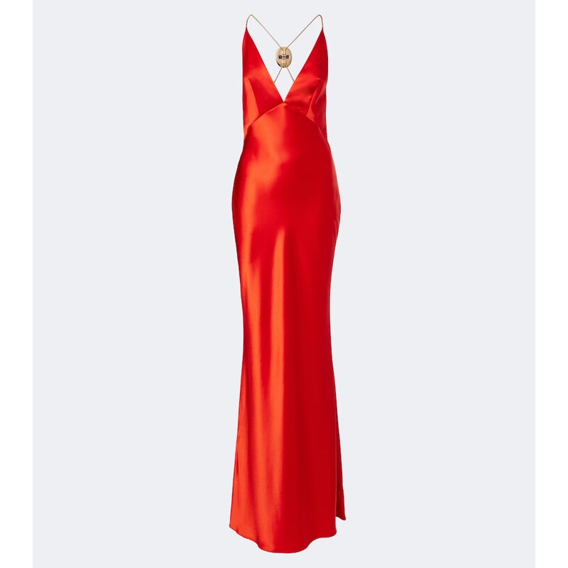 Retrofete RetrofÃªte Arianell embellished satin gown