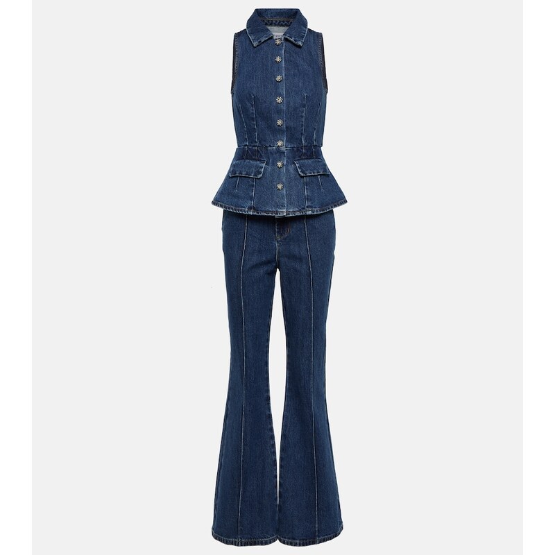 Self-Portrait Denim jumpsuit
