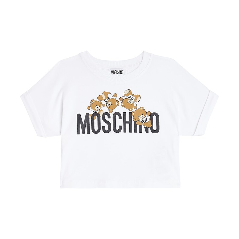 Moschino Kids Teddy Bear cotton-blend T-shirt
