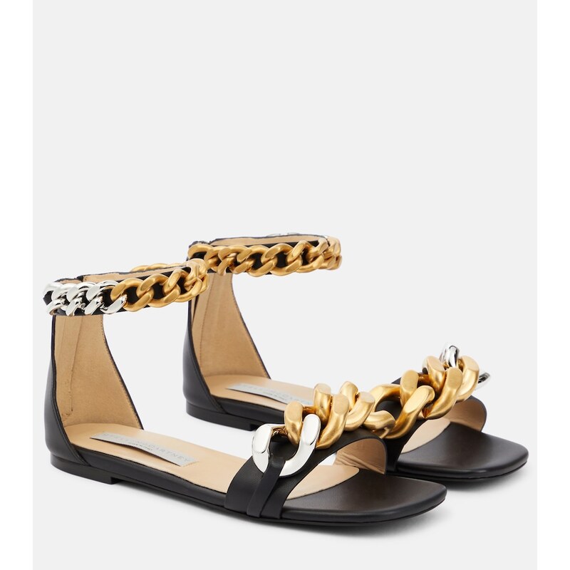 Stella McCartney Falabella embellished flat sandals