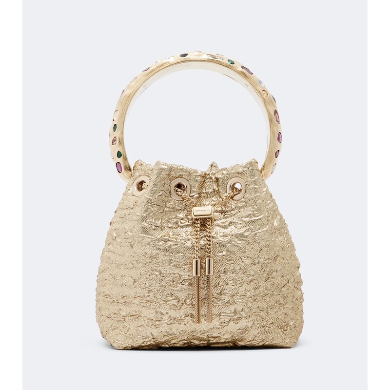 Jimmy Choo Bon Bon Small LurexÂ bucket bag