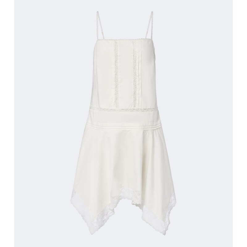 Staud Corinna embroidered cotton voile minidress