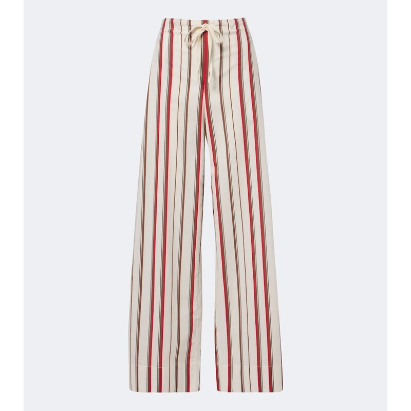 SIR Alva striped cotton wide-leg pants