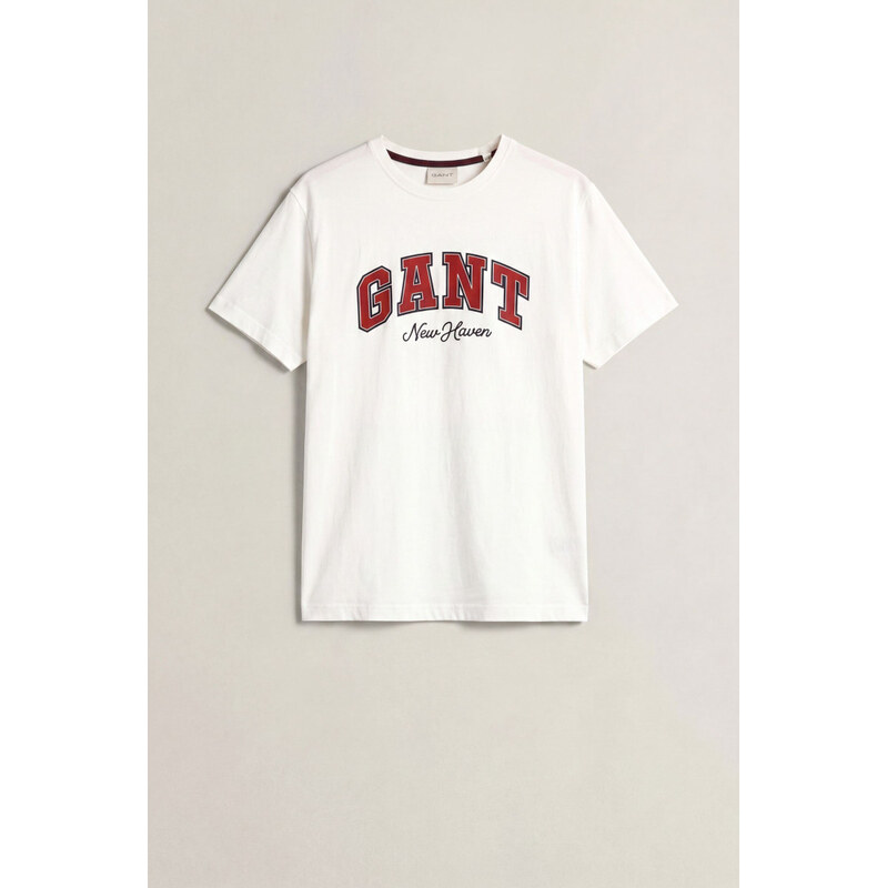 TRIČKO GANT GRAPHIC SS T-SHIRT EGGSHELL