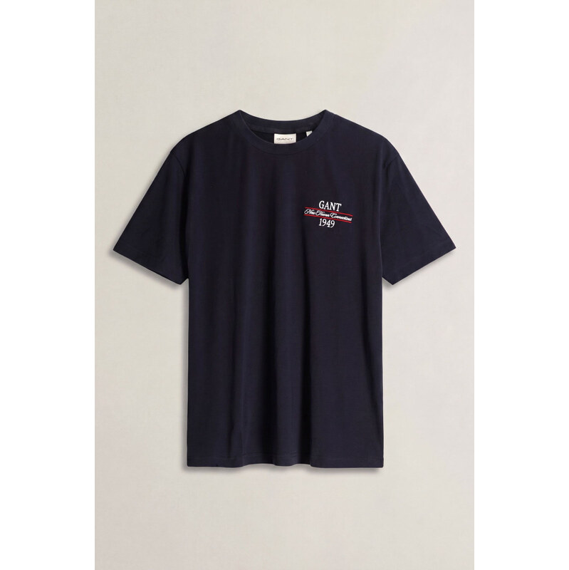 TRIČKO GANT GRAPHIC SS T-SHIRT EVENING BLUE