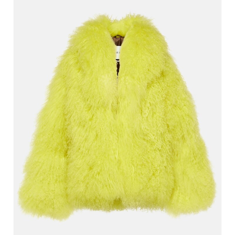 The Attico Faux fur cropped coat
