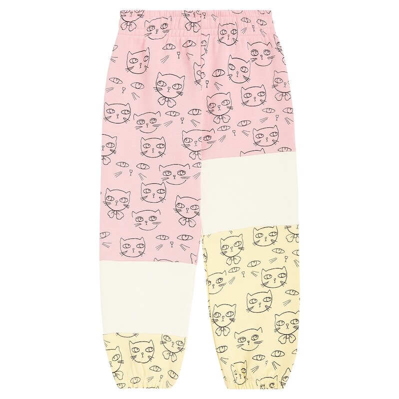 Mini Rodini Cathlethes cotton jersey sweatpants