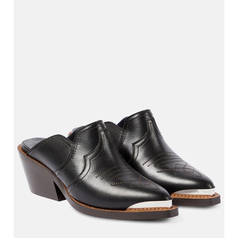 Dorothee Schumacher Western Shine leather mules