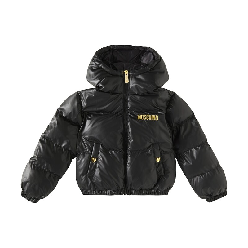 Moschino Kids Logo puffer jacket